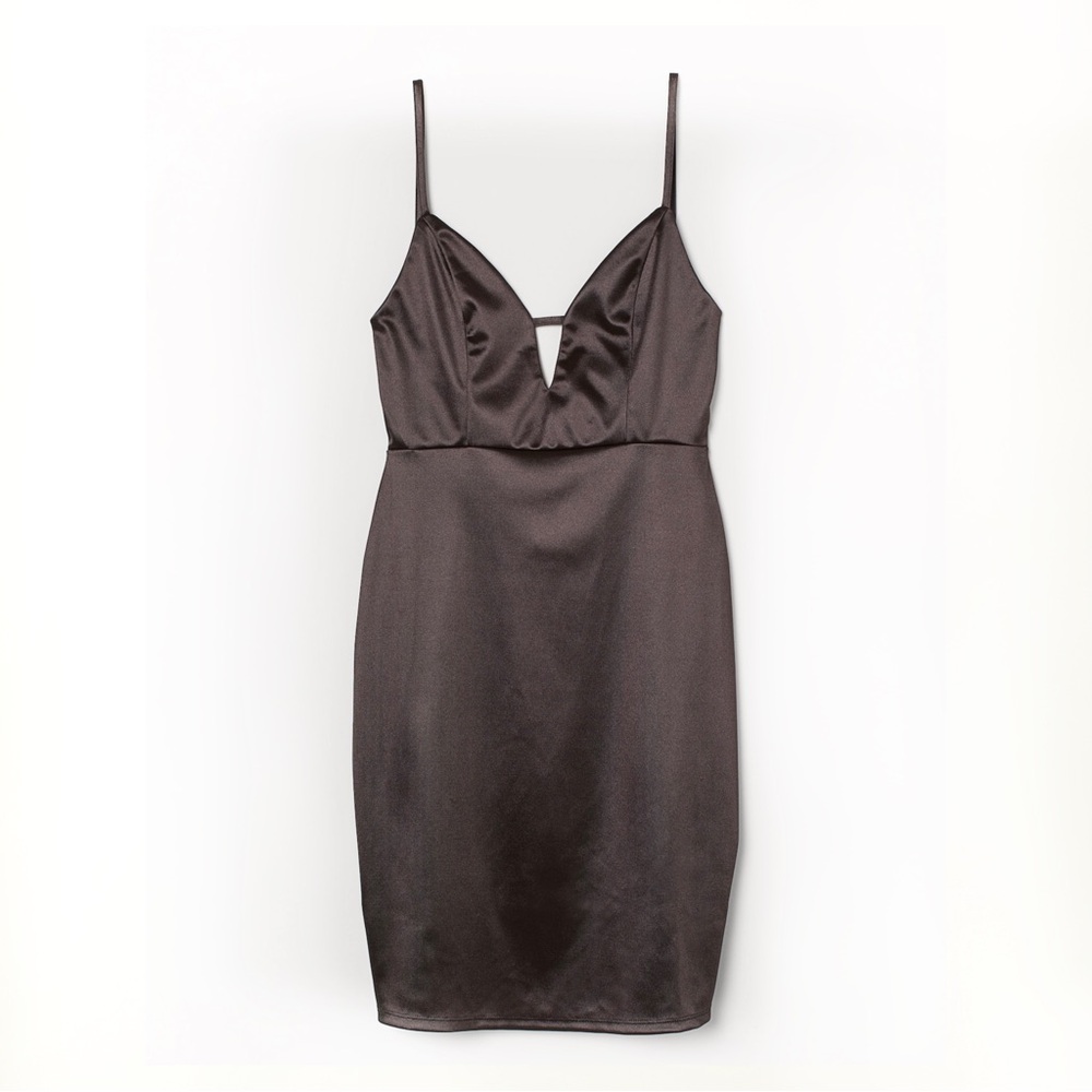 Divided Satin Camisole Party Dress Slim Fit Small